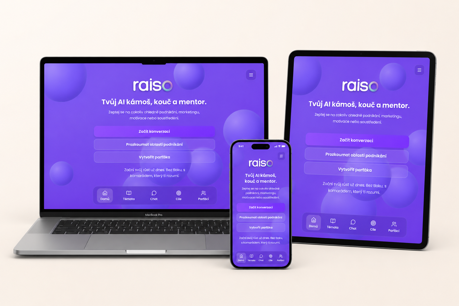 Raiso — AI mentor — Webová AI aplikace