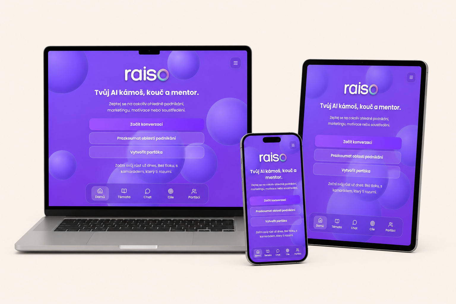 Raiso — AI mentor — Webová AI aplikace